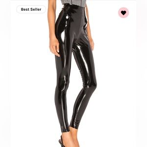 Perfect control patent leather leggings commando